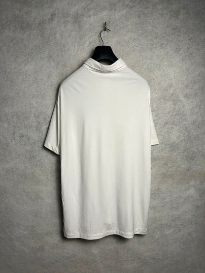 Nike Dri Fit White Polo - Large