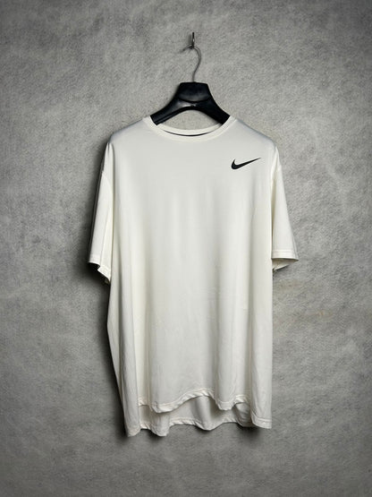 Nike Dri Fit White Round Neck - XXL