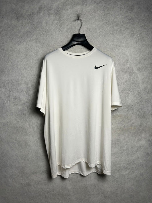 Nike Dri Fit White Round Neck - XXL