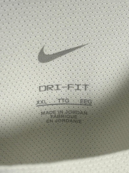 Nike Dri Fit White Round Neck - XXL