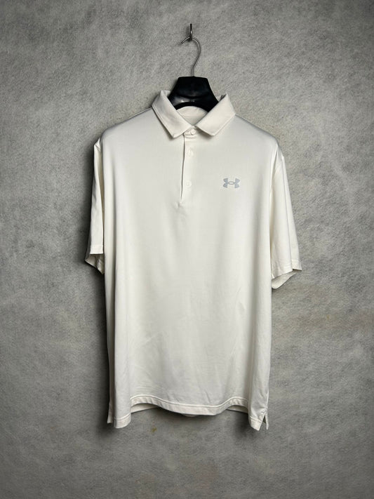 Under Armour White Polo - XL