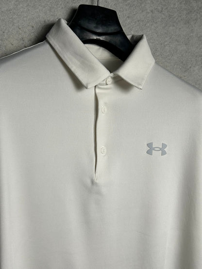 Under Armour White Polo - XL