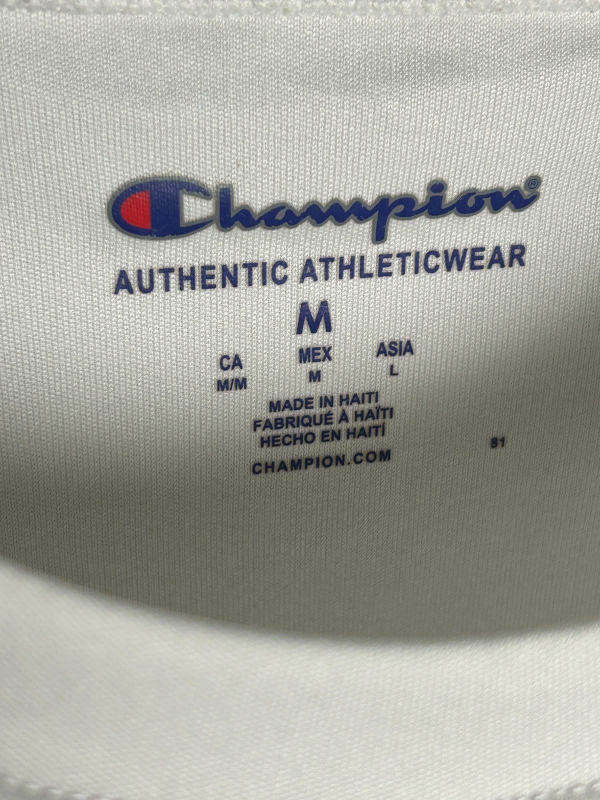 Champion White Round Neck - Medium