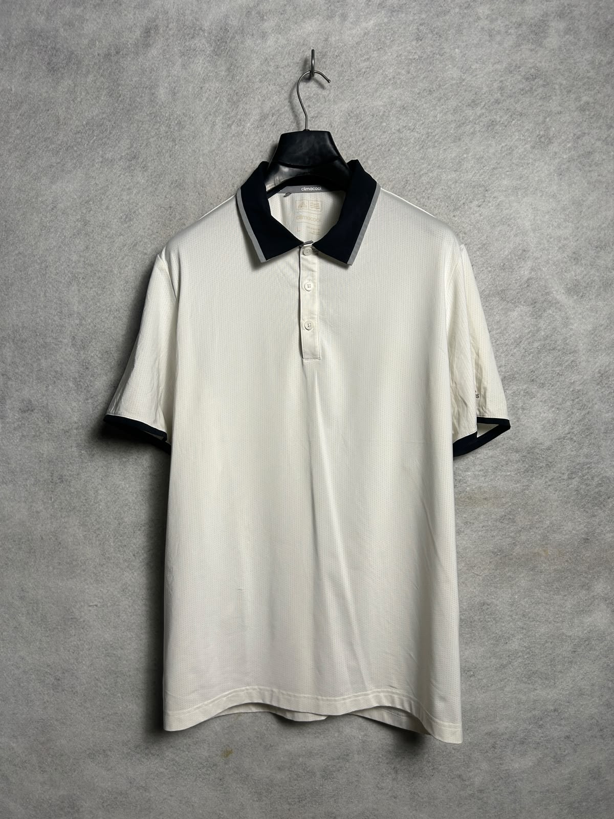 Adidas Climacool White Polo - Large