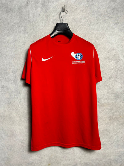 Nike Dri Fit Orange Round Neck - Medium