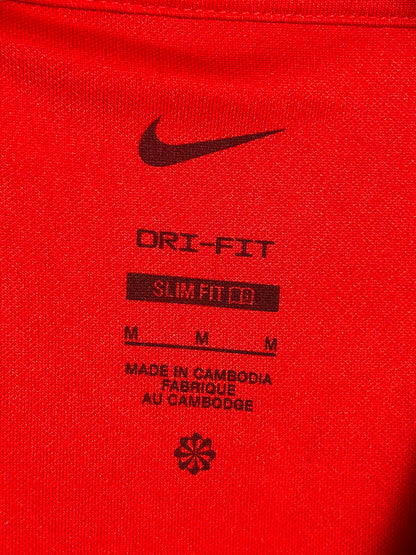 Nike Dri Fit Orange Round Neck - Medium