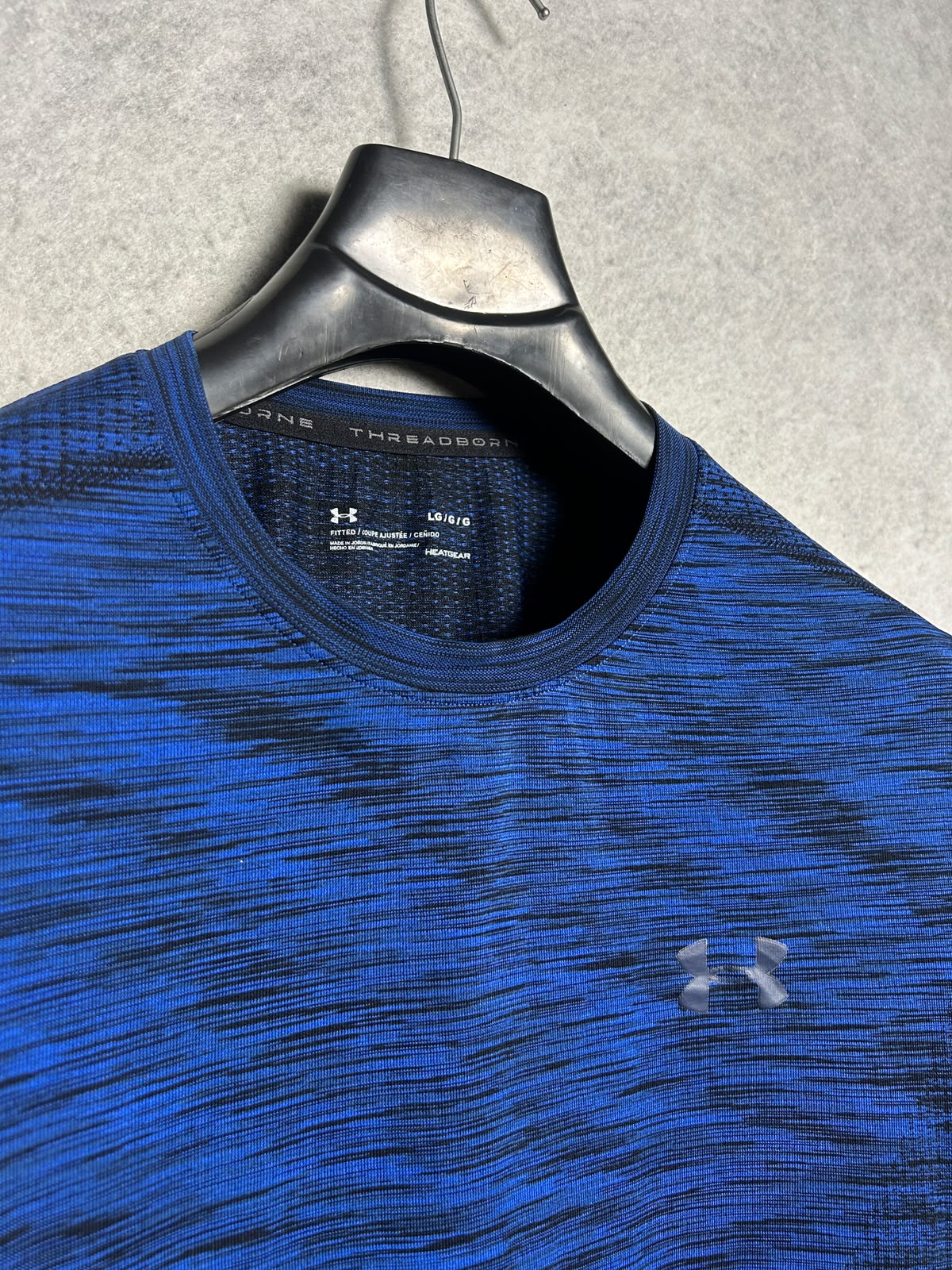 Under Armour Heat Gear Blue Round Neck - Large