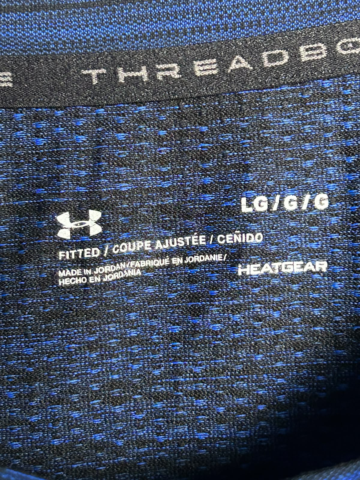 Under Armour Heat Gear Blue Round Neck - Large