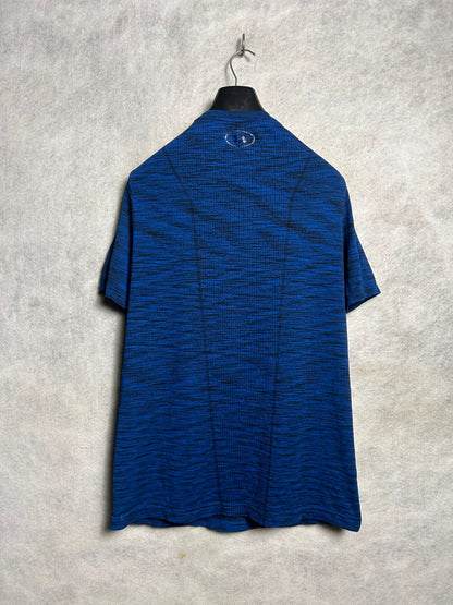 Under Armour Heat Gear Blue Round Neck - Large
