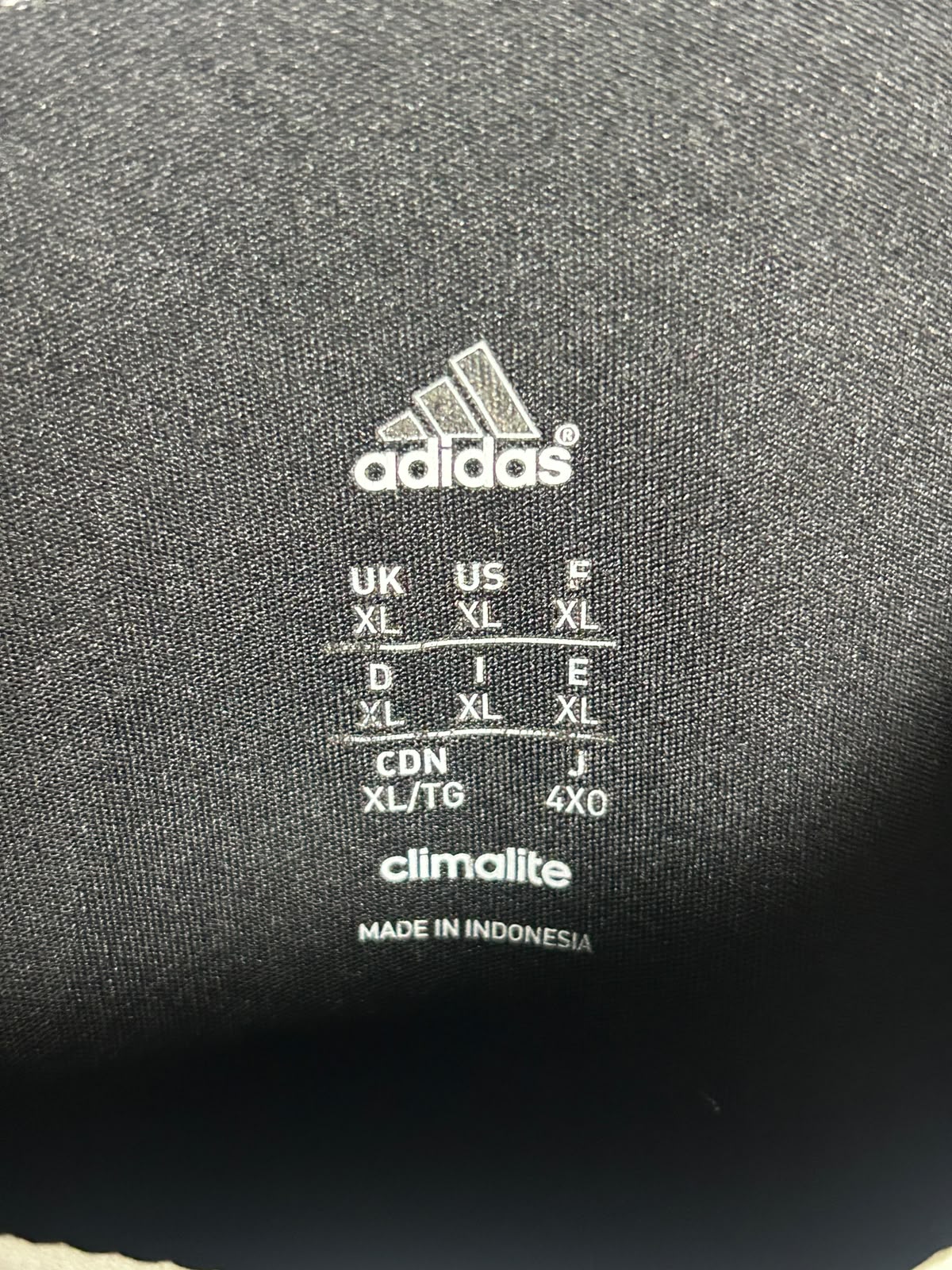 Adidas Climalite Black Round Neck - XL