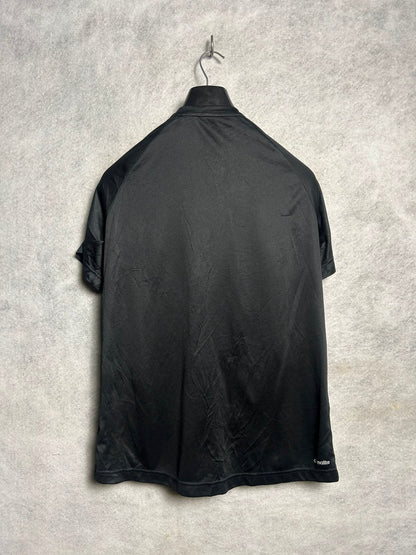 Adidas Climalite Big Logo Black Round Neck - Medium