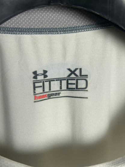 Under Armour Heat Gear White Round Neck - XL