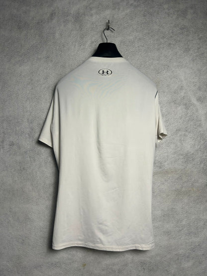 Under Armour Heat Gear White Round Neck - XL