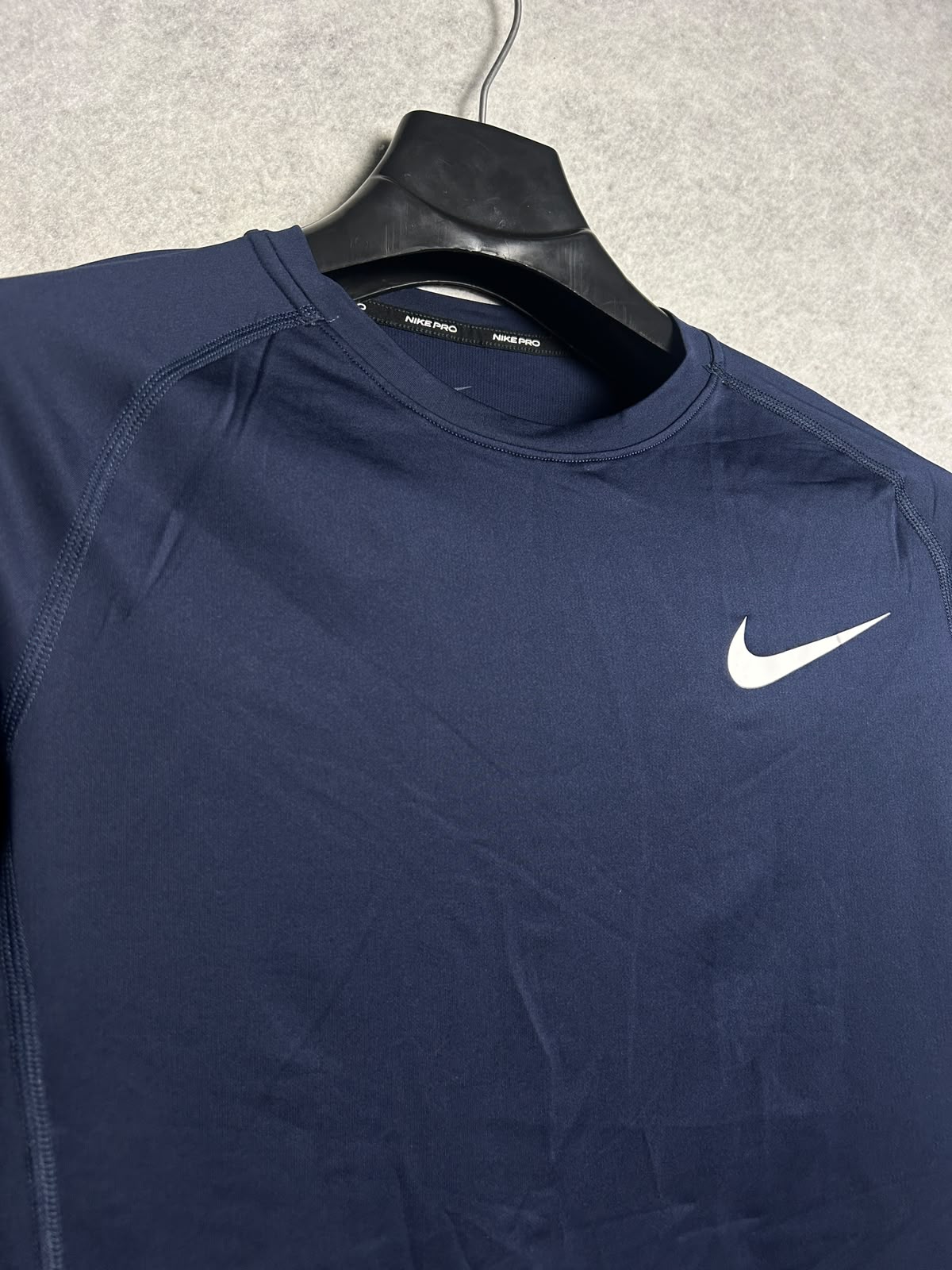 Nike Dri Fit Blue Round Neck Full Sleeves - Medium