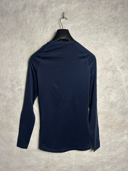 Nike Dri Fit Blue Round Neck Full Sleeves - Medium