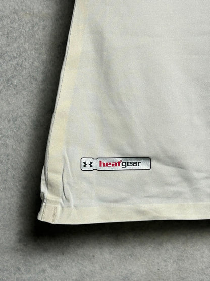 Under Armour Heat Gear Mock Neck White - Large
