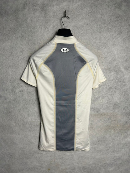 Under Armour Heat Gear Mock Neck White - Large