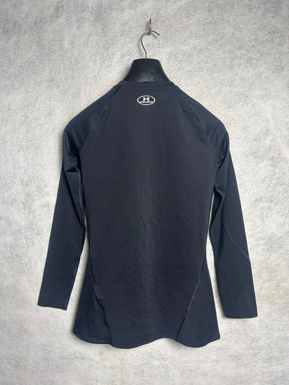 Under Armour Heat Gear Black Full Sleeves Round Neck - Large