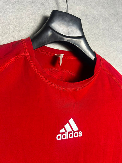Adidas Red Full Sleeves Round Neck - Large