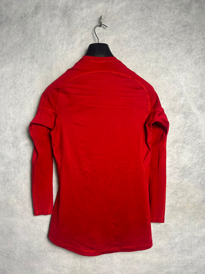 Adidas Red Full Sleeves Round Neck - Large