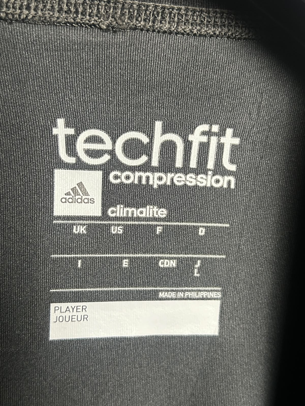 Adidas Techfit Round Neck Black - Large