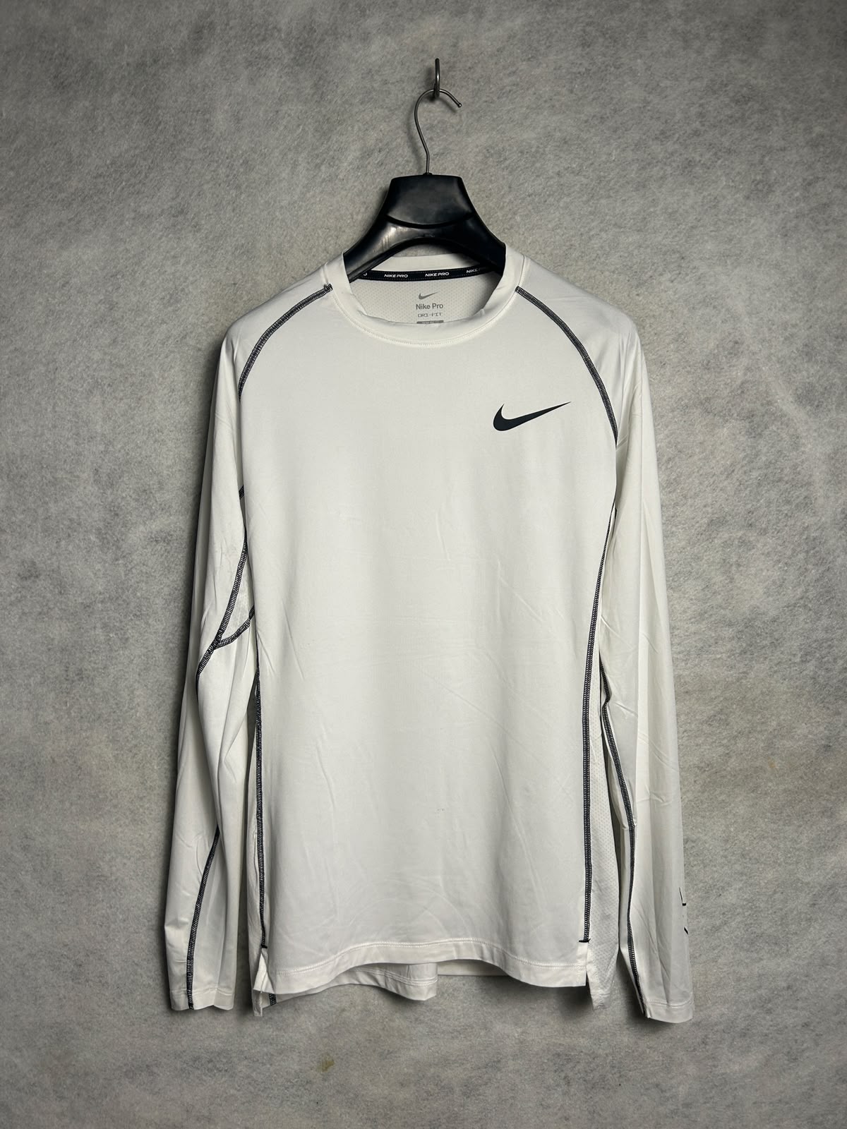 Nike Pro Dri Fit White Round Neck - XXL