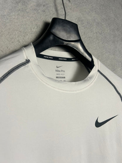 Nike Pro Dri Fit White Round Neck - XXL