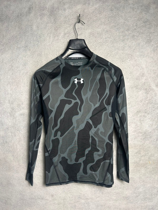 Under Armour Heat Gear Printed Full Sleeves Round Neck - Large
