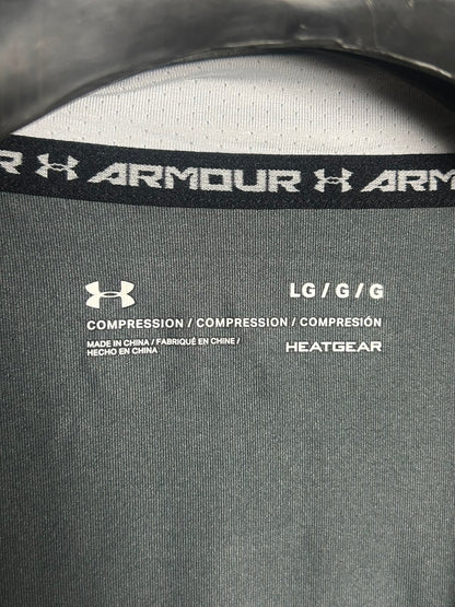 Under Armour Heat Gear Printed Full Sleeves Round Neck - Large
