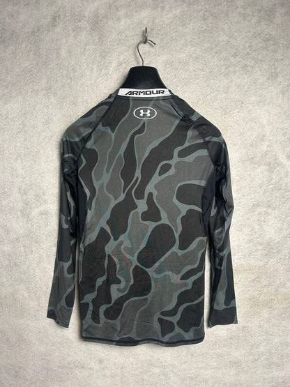 Under Armour Heat Gear Printed Full Sleeves Round Neck - Large
