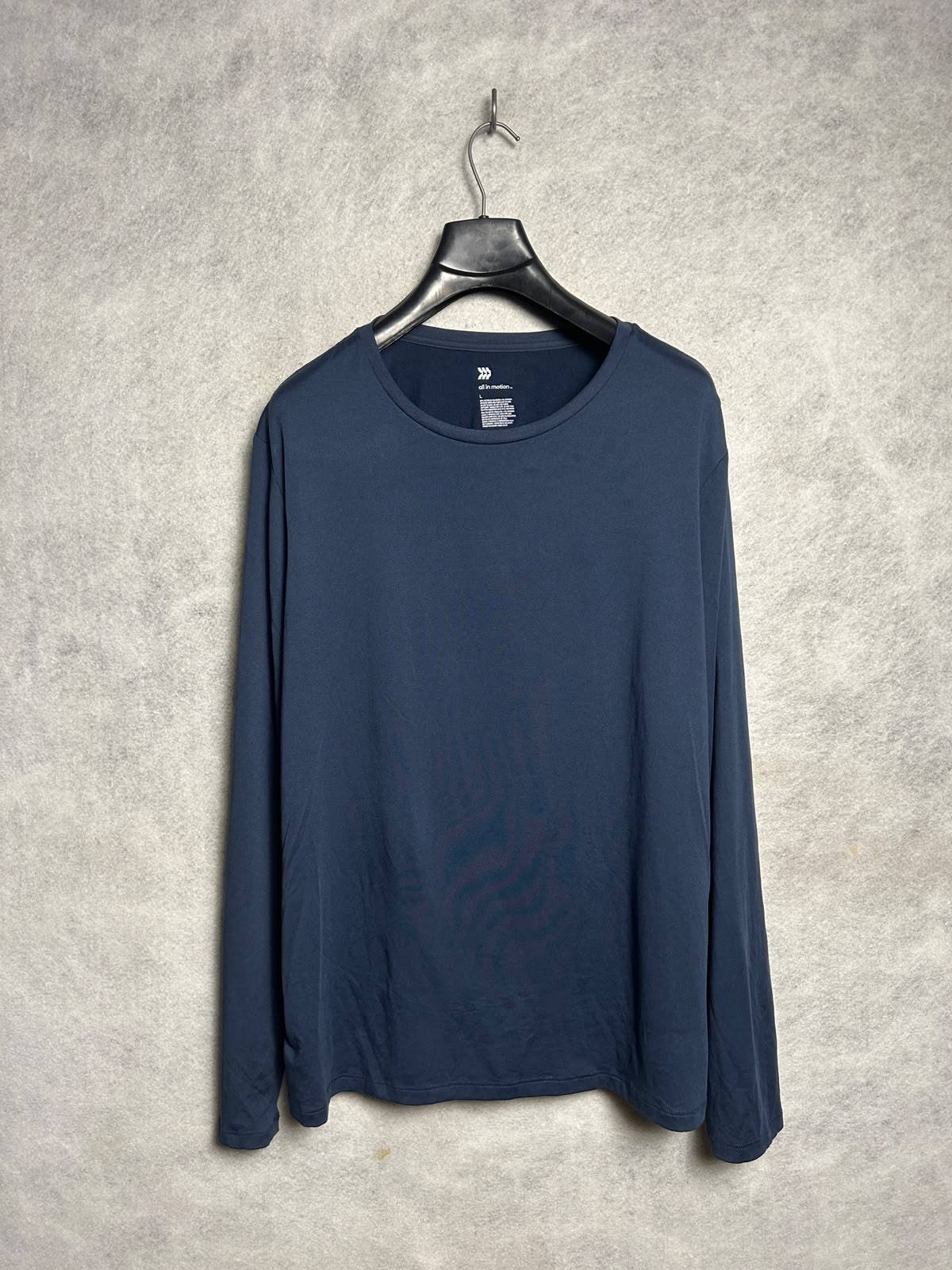All In Motion Blue Full Sleeves Round Neck - Large
