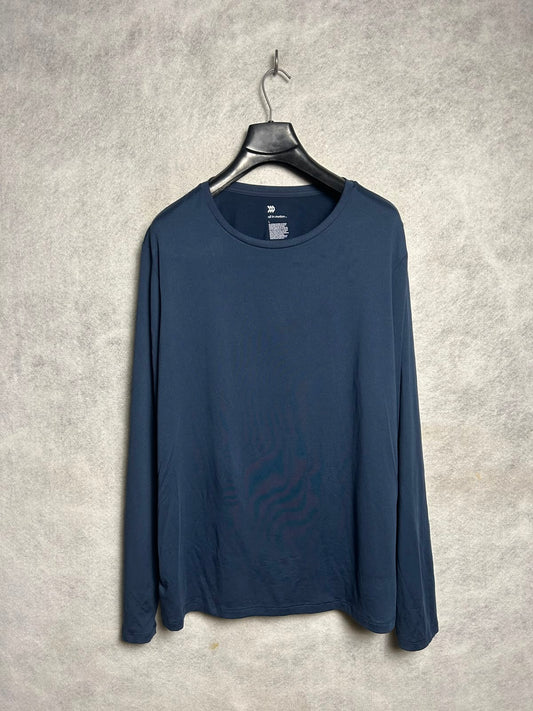All In Motion Blue Full Sleeves Round Neck - Large