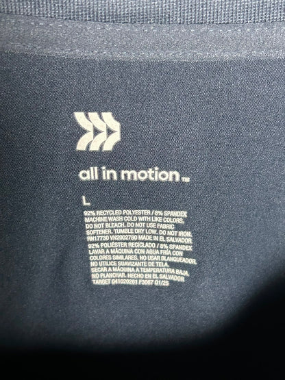 All In Motion Blue Full Sleeves Round Neck - Large