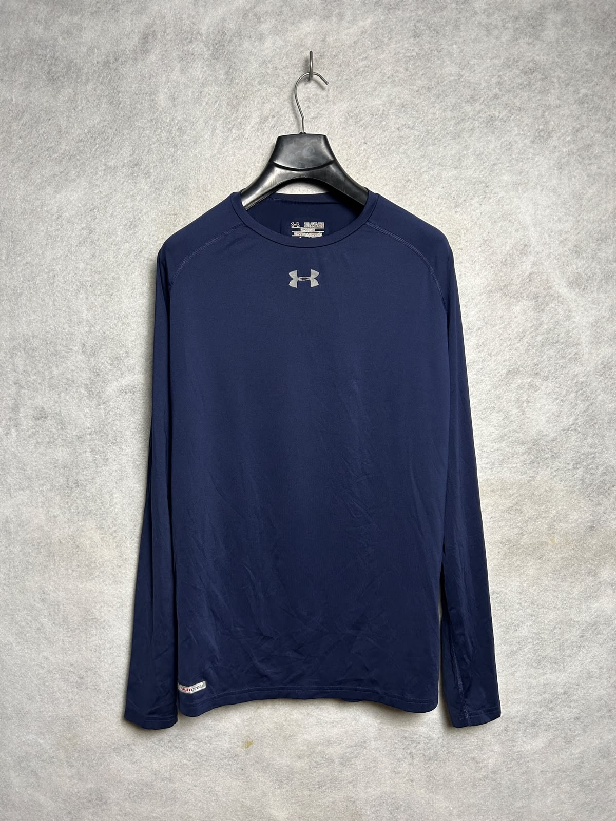 Under Armour Heat Gear Blue Round Neck Full Sleeves - 2XL