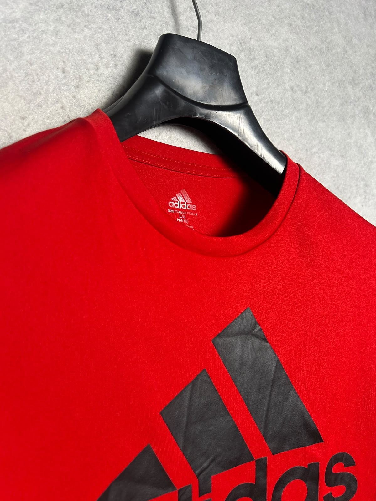 Adidas Big Logo Red Round Neck - Large