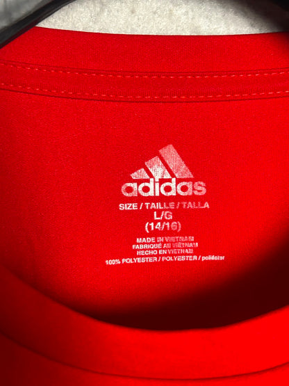 Adidas Big Logo Red Round Neck - Large