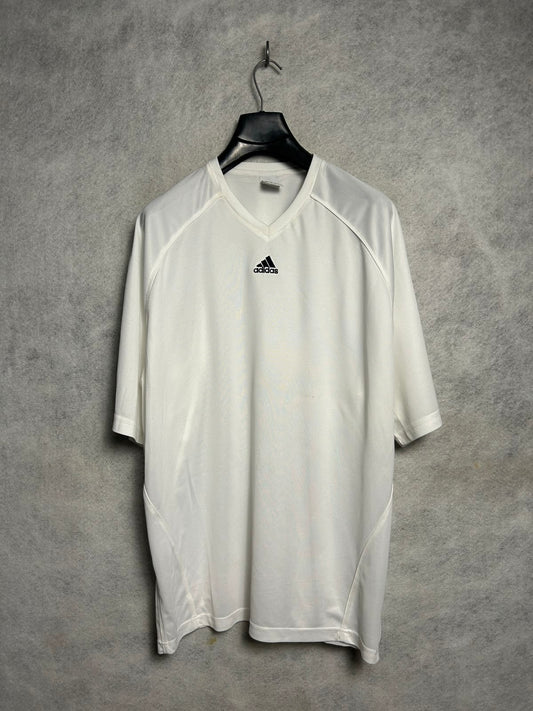 Adidas White V Neck - XL