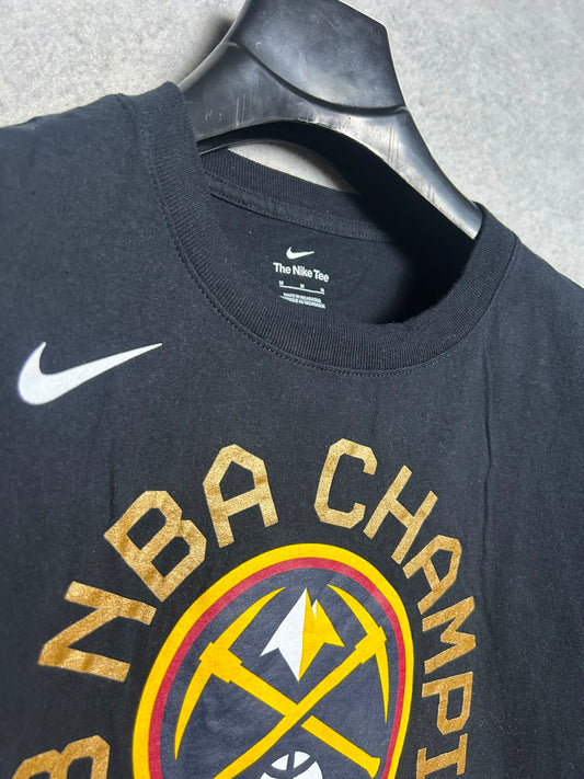 The Nike Tee Big Logo Black Round Neck - Medium