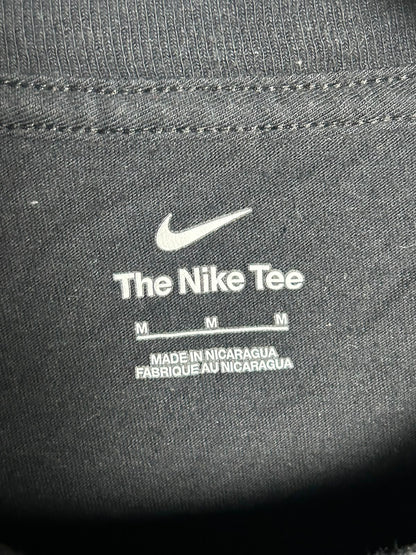 The Nike Tee Big Logo Black Round Neck - Medium