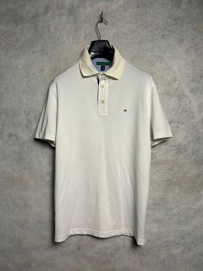 Tommy Hilfiger Golf White Polo - Large