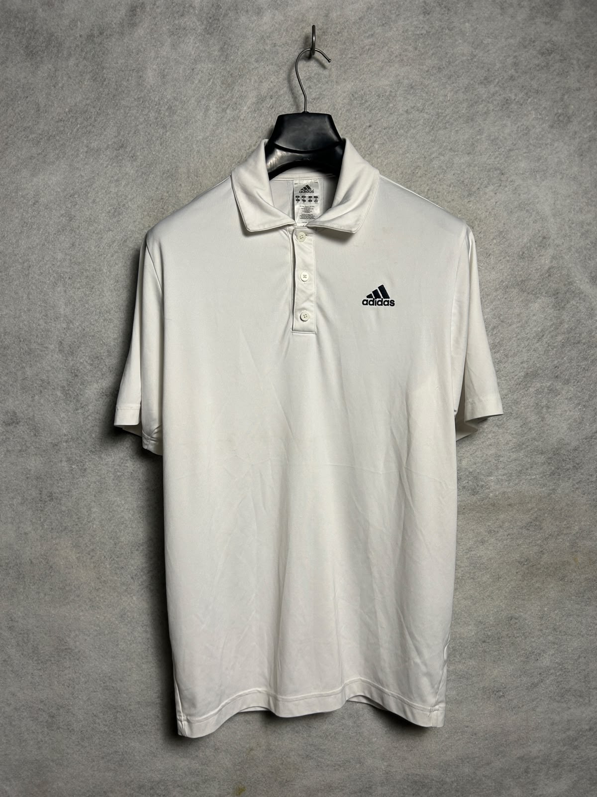 Adidas White Polo - Large