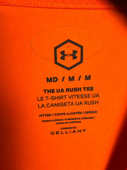 Under Armour Rush Orange Round Neck - Medium