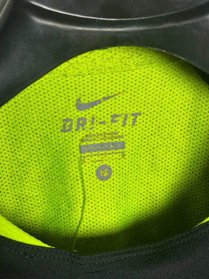 Nike Dri Fit Black Round Neck - Medium