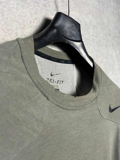 Nike Dri Fit Grey Full Sleeves Round Neck - XL