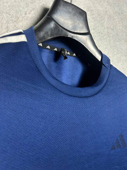 Adidas Aeroready Blue Round Neck - Medium