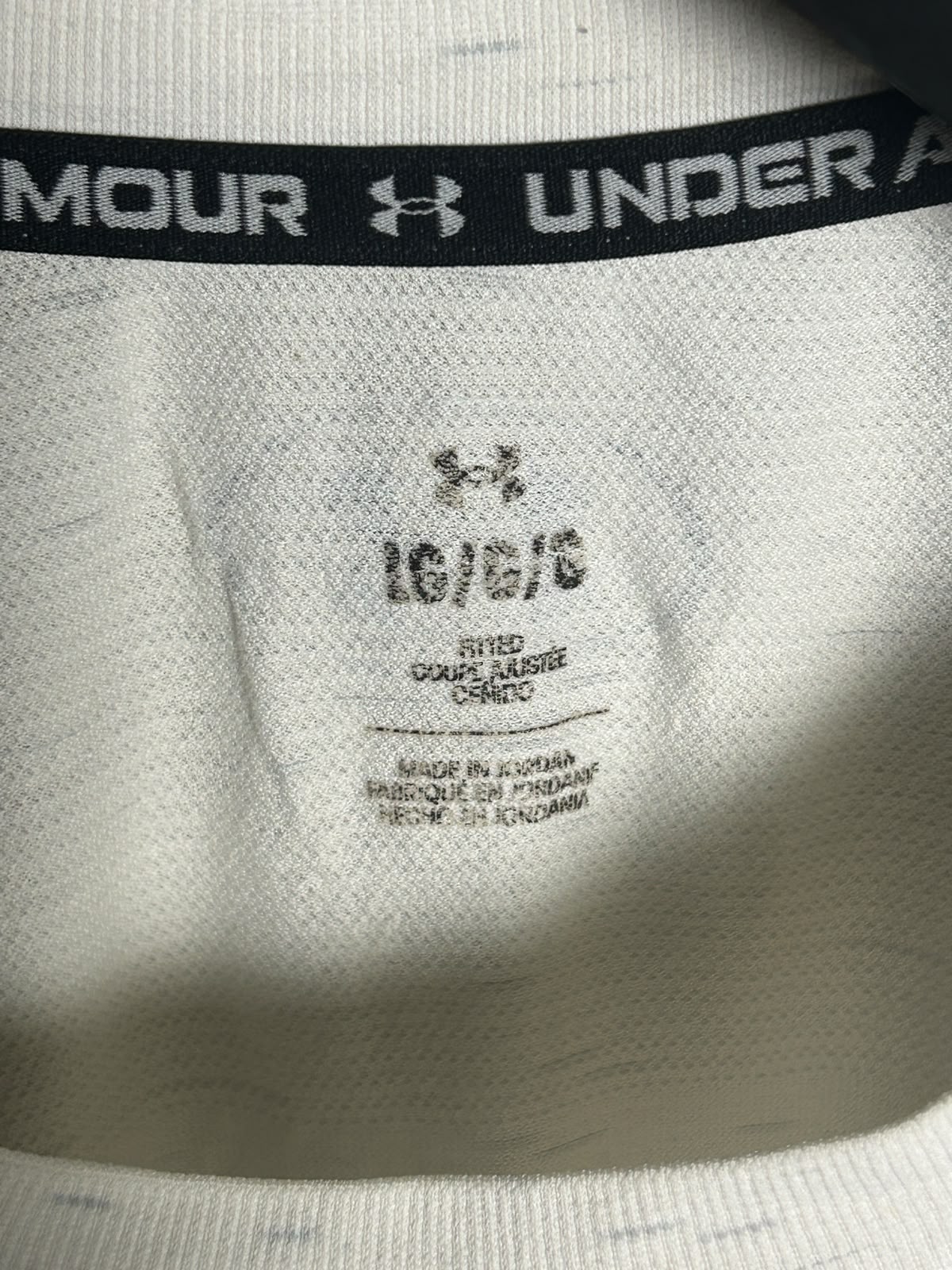 Under Armour White Round Neck - Large