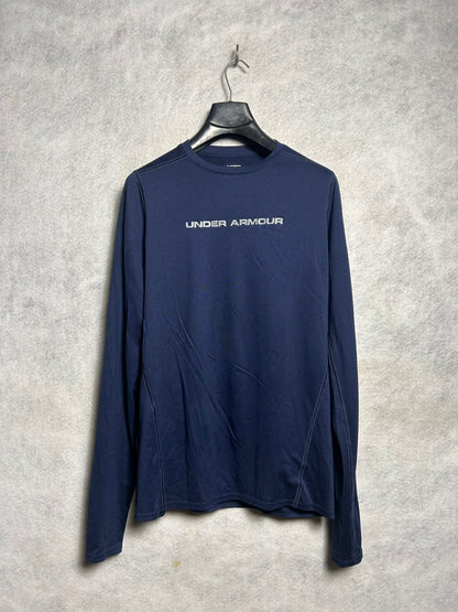 Under Armour Heat Gear Big Logo Full Sleeves Round Neck - Large