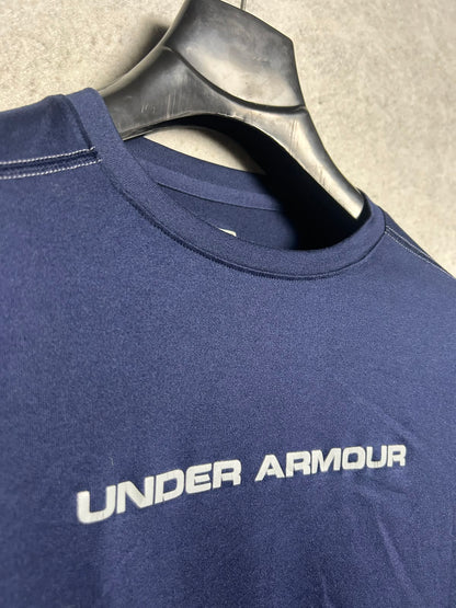 Under Armour Heat Gear Big Logo Full Sleeves Round Neck - Large