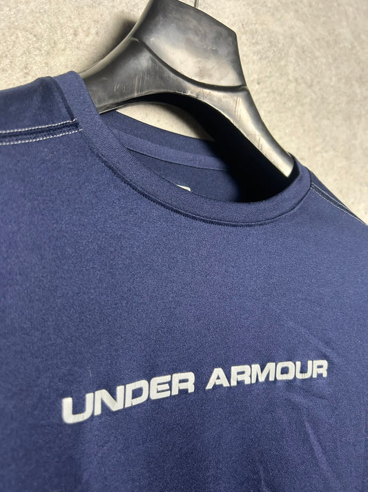 Under Armour Heat Gear Big Logo Full Sleeves Round Neck - Large