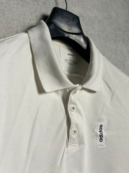 Adidas White Polo - Large